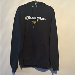 Champion Black Hoodie Classic Pullover Sweatshirt